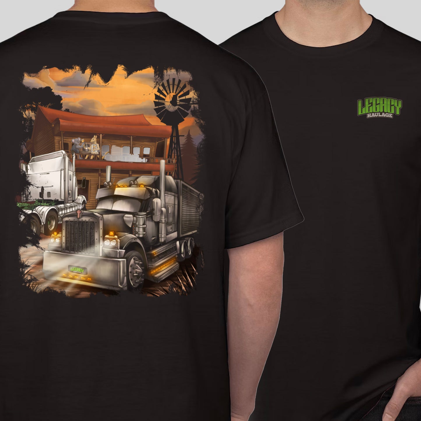 Legacy Haulage - Outback Scene T-Shirt