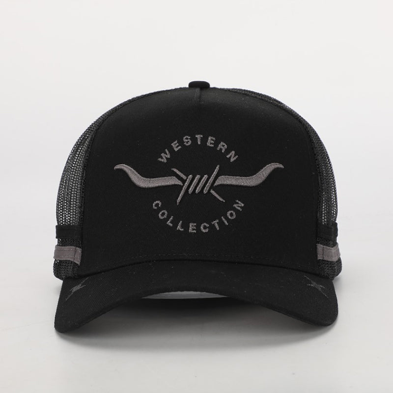 Black Steel Trucker Cap