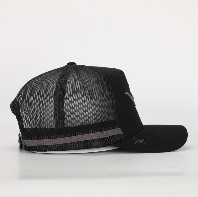 Black Steel Trucker Cap
